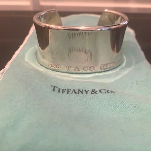 Authentic Tiffany and Company 1837 sterling silver cuff Retired in 2001